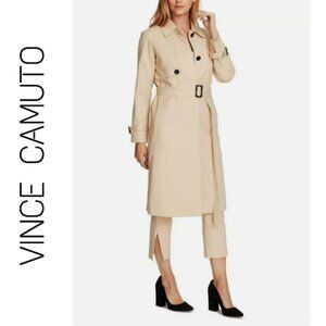 NWT Vince Camuto Tan Trench Coat Jacket Size XS
